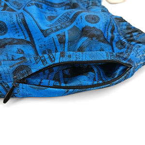 Pantalones cortos de malla de impresión digital informales deportivos sueltos a la moda, pantalones cortos de malla de diseñador de talla grande con logotipo personalizado para hombre - Product Image 4