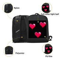 Sac à dos LED pas cher, écran numérique à pixels, sac à dos avec écran LED, contrôle par application, sac à dos lumineux LED, sac à dos d'école, sacs LED