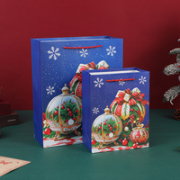 Sac fourre-tout de Noël coloré de qualité supérieure, impression haute définition, sac à bonbons réutilisable, emballage cadeau, sac en papier blanc vide, vente en gros