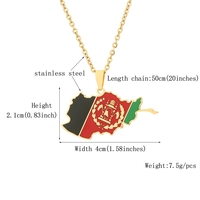 Collier pendentif drapeau de la carte de l'afrique en acier inoxydable pour femmes et hommes, breloque de couleur or et argent, mode, bijoux africains, cadeaux, nouvelle collection