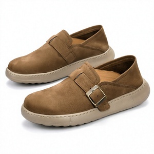 Zapatos de Hombre de Cuero Genuino Casuales y de Negocios, Tallas 38-44, con Hebilla Metálica Moderna y Suela de Goma, Zapatos para Caminar a la Moda - Product Image 4