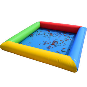 Inflatable Fishing Pond For Children <b>Square</b> PVC Water Play Toy With Fish Catching Game Outdoor Fun - Product Image 1