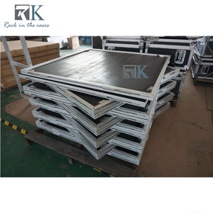 Black Carpeted Finish Connect with Hex <b>Key</b> Easy Install Stage Platform - Product Image 1