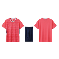 Großhandel Atmungsaktive Sommer-Shirts & Tops Fußball-Uniform 100% Polyester Wärmeübertragungsdruck Unisex Erwachsene China