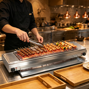 Parrilla Eléctrica Comercial para Catering, sin Humo, 7KW, Calentamiento Rápido, Unidad de Cocina Interior para Carne y Comida Vegetariana - Product Image 5