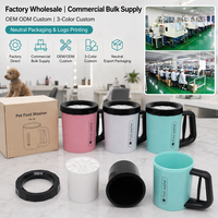 Nettoyeur de pattes pour animaux de compagnie, tasse de lavage des pattes en silicone, usage commercial, pour salle de bain, OEM, marque privée