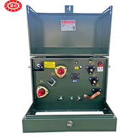 Transformateur monophasé monté sur socle, norme IEC60076, alimentation en boucle, 50/60Hz, 12470V, 12,47kV, 15 Kva, 50kva, 75kva, certifié ISO9001