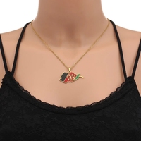Collier pendentif drapeau de la carte de l'afrique en acier inoxydable pour femmes et hommes, breloque de couleur or et argent, mode, bijoux africains, cadeaux, nouvelle collection