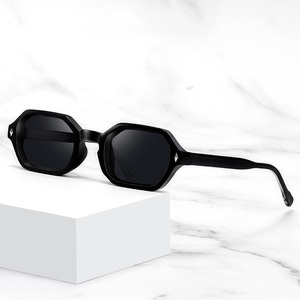 Kacamata Hitam Kecil Custom Perlindungan UV Baru Berkualitas Mewah Desainer 2026 Kacamata Wanita Kelas Atas CP Kacamata Hitam Poligon Kecil - Product Image 2