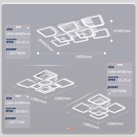 Plafonnier LED moderne pour salon, chambre et salle à manger, nouvelle lampe de plafond LED