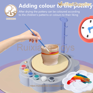 STEM Cognition DIY Malerei Kinder Spielzeug herstellungs maschine 3D pädagogische Ton keramik maschine für 2-4 5-7 Jahre altes Kunststoff material - Product Image 4
