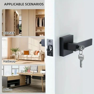 <span class=keywords><strong>2025</strong></span> chống trộm Matt Đen keyed nhập Combo chốt chết đòn bẩy cửa xử lý bền riêng tư Cửa Khóa lối vào - Product Image 6