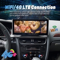 Radio para Auto Android 13 de 12.3 Pulgadas para AUDI A4 A5 2008-2016, Reproductor Multimedia de Video, GPS, CarPlay Inalámbrico, Pantalla QLED 1920*720, USB para el Tablero