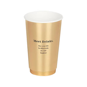 Custom Logo 4/8 // 12/16/22Ozoz Wegwerp Dubbele Wand Papier Cup Voor Warme Drank Te Gaan Koffie Kopjes Met Deksels - Product Image 5