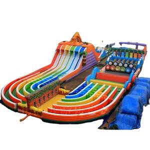 Percorso a Ostacoli Gonfiabile in PVC Gigante 'World's Beast', Corsa a Ostacoli Insane 5k, Colore Personalizzabile, Facile da Montare, Garanzia di 3 Anni, Wanyun - Product Image 1
