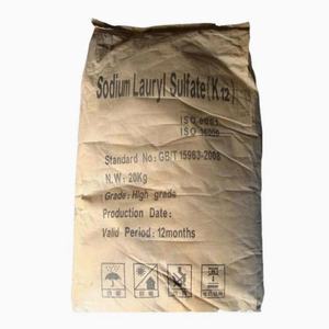 โซเดียมลอริลซัลเฟต/โซเดียมโดเดซิลซัลเฟต SLS/SDS/K12ผงสำหรับเครื่องสำอางผงซักฟอกแชมพู CAS 151-21-3 - Product Image 1
