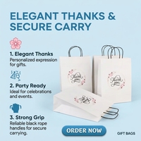 Sacs en papier kraft personnalisés, écologiques, biodégradables, de qualité alimentaire, recyclables, avec poignées à cordon, pour restaurant, bougies