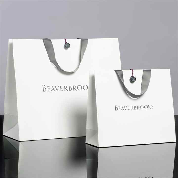 Custom Logo Printed Luxury Paper Bags for Jewelry Packaging