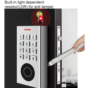 Control de Acceso RFID Independiente con Lector EM Integrado, Antivandálico, para Exteriores, Resistente al Agua, con Tarjeta EM de 125KHz, Huella Dactilar y PIN para 10500 Usuarios - Product Image 6