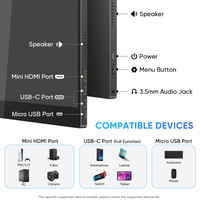 Monitor Móvil Táctil LED FHD de 13.3 Pulgadas SIBOLAN, Altavoz Integrado, Personalización de Marca OEM/ODM, Diseño Plegable, Panel IPS Portátil