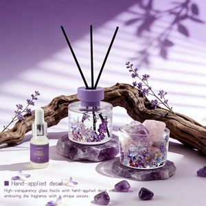 Coffret Cadeau Aromathérapie Royal Purple Factory – Diffuseur d'Arômes Sans Bougie en Verre et Pierre de Cristal, Huiles Essentielles pour l'Ambiance Maison - Product Image 5