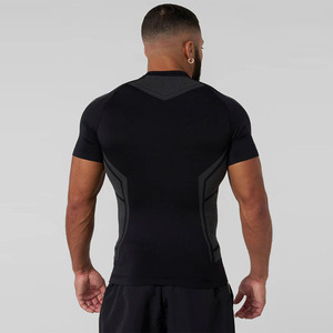 Camiseta Deportiva de Verano para Hombre Richker, Ajustada, Informal, Transpirable, de Secado Rápido, Tejido de Malla de Spandex/Poliéster, Ecológica - Product Image 2