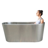 Baignoire froide en acier inoxydable personnalisable pour plongeon glacé, baignoire glacée pour athlètes, récupération après ent