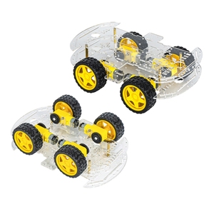Chasis de Coche Inteligente OKY5035-1 con Tracción en las 4 Ruedas, Kit de Bricolaje con Motor con Codificador de 6V CC para Aprendizaje - Product Image 4