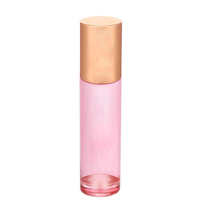 Bouteilles de rouleau d'huile essentielle en verre rose d'ODM 10ml, rouleau sur des bouteilles