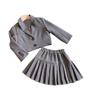 Venta al por mayor de dos piezas chaqueta y Falda corta <span class=keywords><strong>para</strong></span> niños <span class=keywords><strong>niñas</strong></span> - Product Image 1