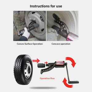 Không dây mô-men xoắn nhân cờ lê Ht-16 lao động tiết kiệm cờ lê lốp thay đổi cờ lê 41mm ổ cắm tác động - Product Image 6