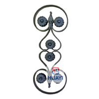 Barandal de Hierro Forjado con Balaustre en Forma de S, Superficie Antioxidante, Duradero, Decoración Moderna y Contemporánea para el Hogar