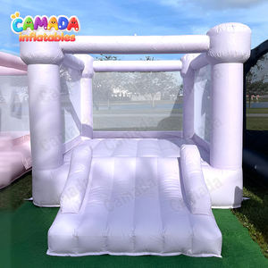 Château gonflable commercial blanc de 0,55 mm en PVC <span class=keywords><strong>pour</strong></span> location, fête, maison, famille, extérieur, <span class=keywords><strong>mariage</strong></span> - Product Image 5