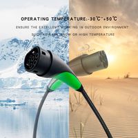 Kabel Pengisian Daya EV Goodev Tech M3-T2T2G418 IP65 TPU Premium Tipe 2 7.4KW/22KW 32A/16A Standar IEC 62196-2