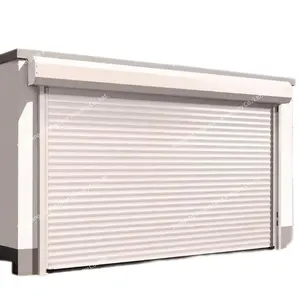 Porta de rolamento de alumínio avançada personalizada para garagem com enrolamento automático