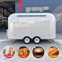 Chariot alimentaire à prix d'usine Belyoo, camion à pizza remorquable, remorque à crème glacée pour les voyages en camping