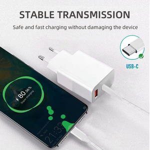 Быстрое зарядное устройство 20W/25W с патентом на технологию и сертификацией, белое, для телефонов серий 16/17, 9V/2A, стандарт ЕС/США, заводская цена - Product Image 5