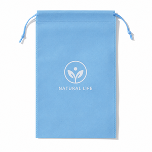 Sac à cordon non tissé, pressé à chaud, écologique, pochette en non-tissé avec logo personnalisé pour le rangement et l'emballage de chaussures et vêtements. - Product Image 2