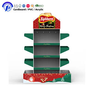 ชั้นวางเค้กกระดาษรูปต้นคริสต์มาส 4 ชั้น ทำจากกระดาษลูกฟูก สำหรับ<span class=keywords><strong>ร้าน</strong></span>ขายขนม - Product Image 1