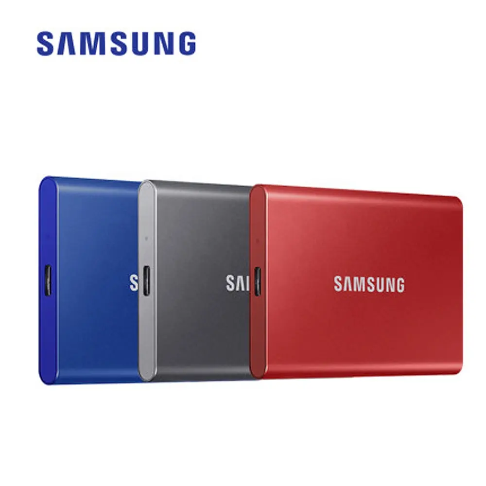 원래 삼성 T7 휴대용 SSD 500GB 1 테라바이트 하드 드라이브 2 테라바이트 USB 3.1 외부 솔리드 스테이트 드라이브 데스크탑 노트북 PC