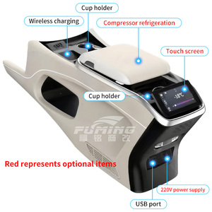 Pour Mercedes-Benz Classe V 220D 250D 260 W447 Boîte d'Accoudoir avec Réfrigérateur en Option, Écran Tactile, Alimentation USB et Rangement - Product Image 2