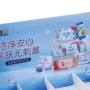 Tùy chỉnh quảng cáo mỹ phẩm hiển thị Kệ ướt khăn truy cập đồ chơi lớp bảng hộp các tông truy cập Palette hộp hiển thị - Product Image 3