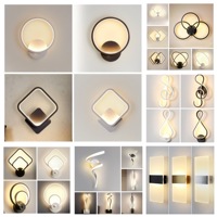 Lampes murales décoratives d'hôtel Vintage moderne nordique lumières de sécurité intérieures dorées antiques de luxe avec télécommande
