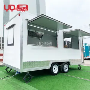 负担得起的5米食品拖车Carros De Comida设备齐全的汉堡货车热狗车特许拖车