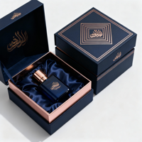 Caja de Embalaje Rígida para Muestras de Perfume de Lujo Moderno y Elegante con Recubrimiento UV, Materiales Reciclados y Logotipo Personalizado para Exhibición