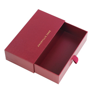 Sang trọng cứng nhắc ngăn kéo hộp trượt kéo ra món quà trang sức bao bì hộp - Product Image 5