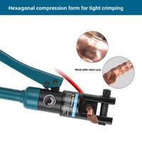 Pince à sertir hydraulique manuelle pour électriciens, en acier de qualité 45, pour cosses en cuivre et aluminium, sertissage rapide