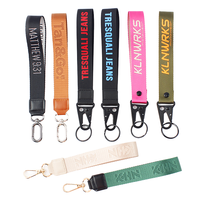 Lanière personnalisée en polyester avec logo, imprimée, avec mousqueton bec d'aigle, pour cadeau promotionnel, porte-badge, sangle de clés