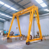 Mini-grue portique mobile électrique à chariot, type A, portative, avec roues, capacités de levage de 1, 2, 3, 5, 8, 10, 15, 20, 25 tonnes