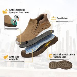 GUYISA Zapatos de seguridad con punta de <span class=keywords><strong>hierro</strong></span> <span class=keywords><strong>Serie</strong></span> de soldador Zapatos de trabajo de seguridad antigolpes y antiperforación - Product Image 2